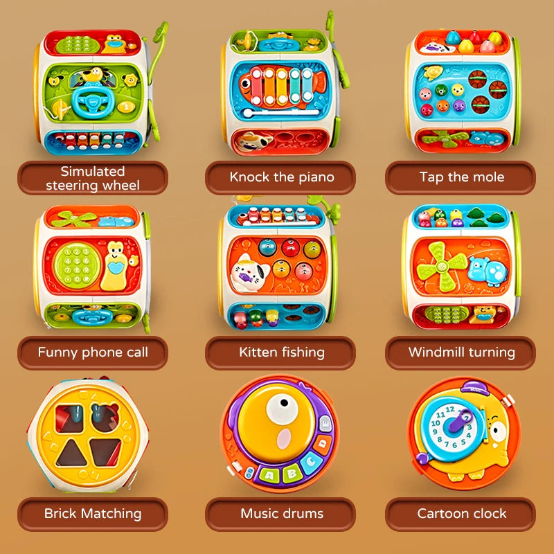 Baby Phone Toy with Music & Lights - Educational Mobile Learning Toy