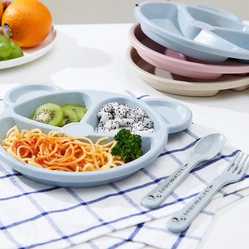 Baby Feeding Set - 3-Piece Bowl, Spoon & Fork Set
