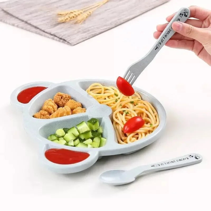 Baby Feeding Set - 3-Piece Bowl, Spoon & Fork Set