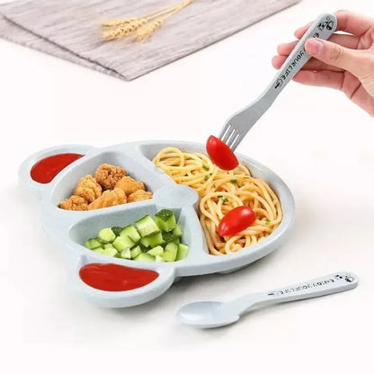 Baby Feeding Set - 3-Piece Bowl, Spoon & Fork Set