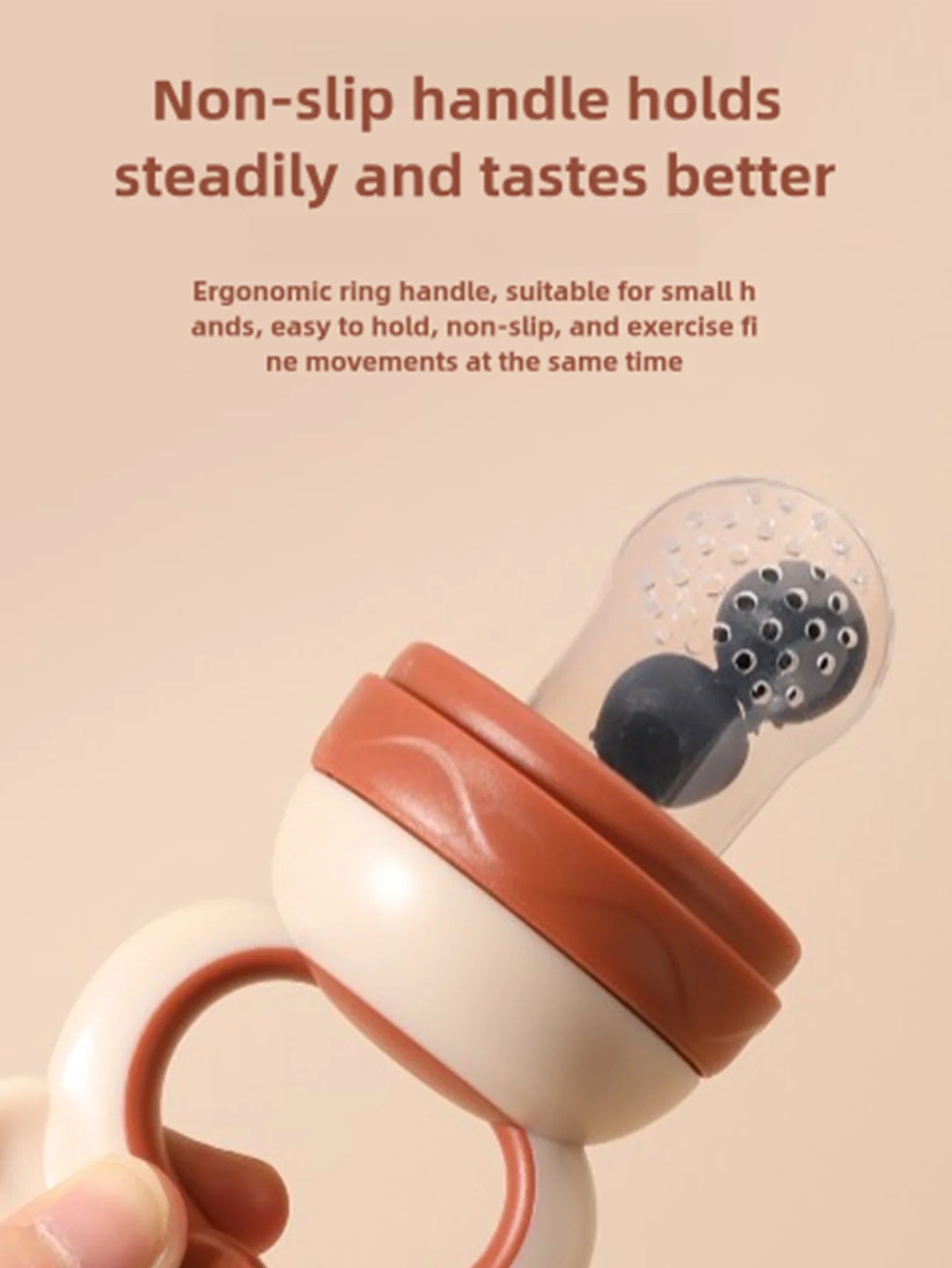 Baby Fruit Feeder - Silicone Mesh Food Pacifier & Teether