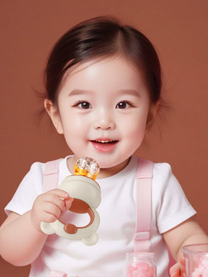 Baby Fruit Feeder - Silicone Mesh Food Pacifier & Teether