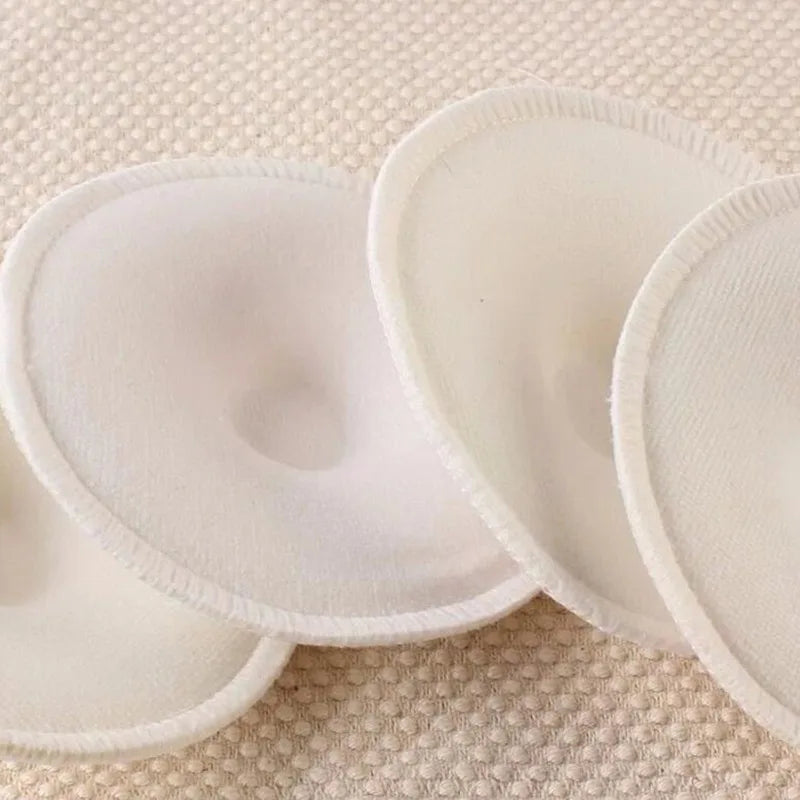 Washable Reusable Nursing Pads - Soft Cotton Breast Pads (4 Pack)
