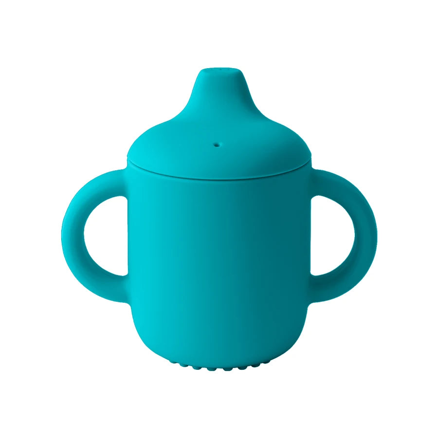 Baby Silicone Training Cup - 180ml Learning Sippy Cup