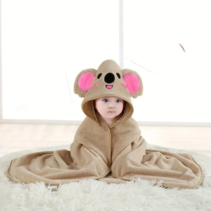 Baby Hooded Bath Towel - Soft Animal Design Wrap