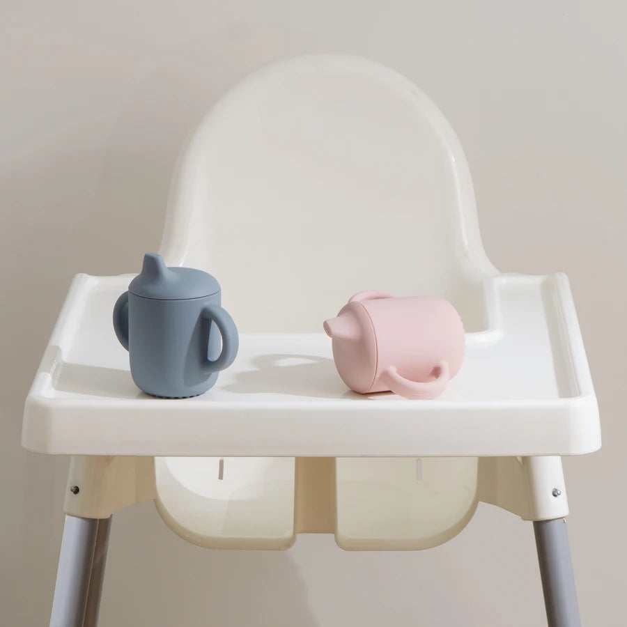 Baby Silicone Training Cup - 180ml Learning Sippy Cup