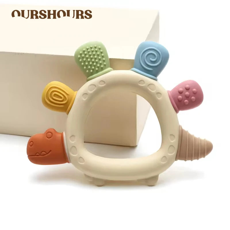 Baby Dinosaur Silicone Teether - BPA Free
