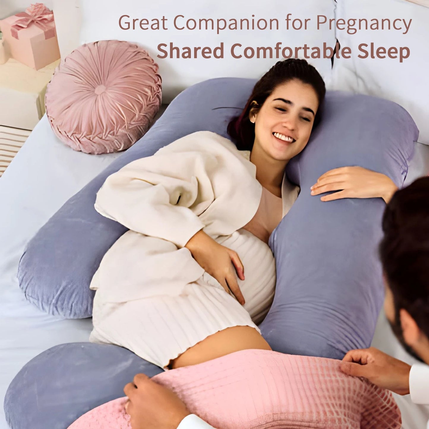 G-Shaped Pregnancy Pillow - Full Body Support