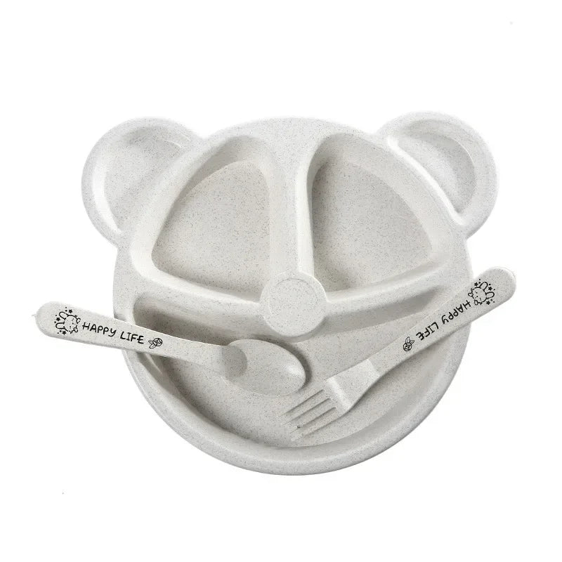 Baby Feeding Set - 3-Piece Bowl, Spoon & Fork Set