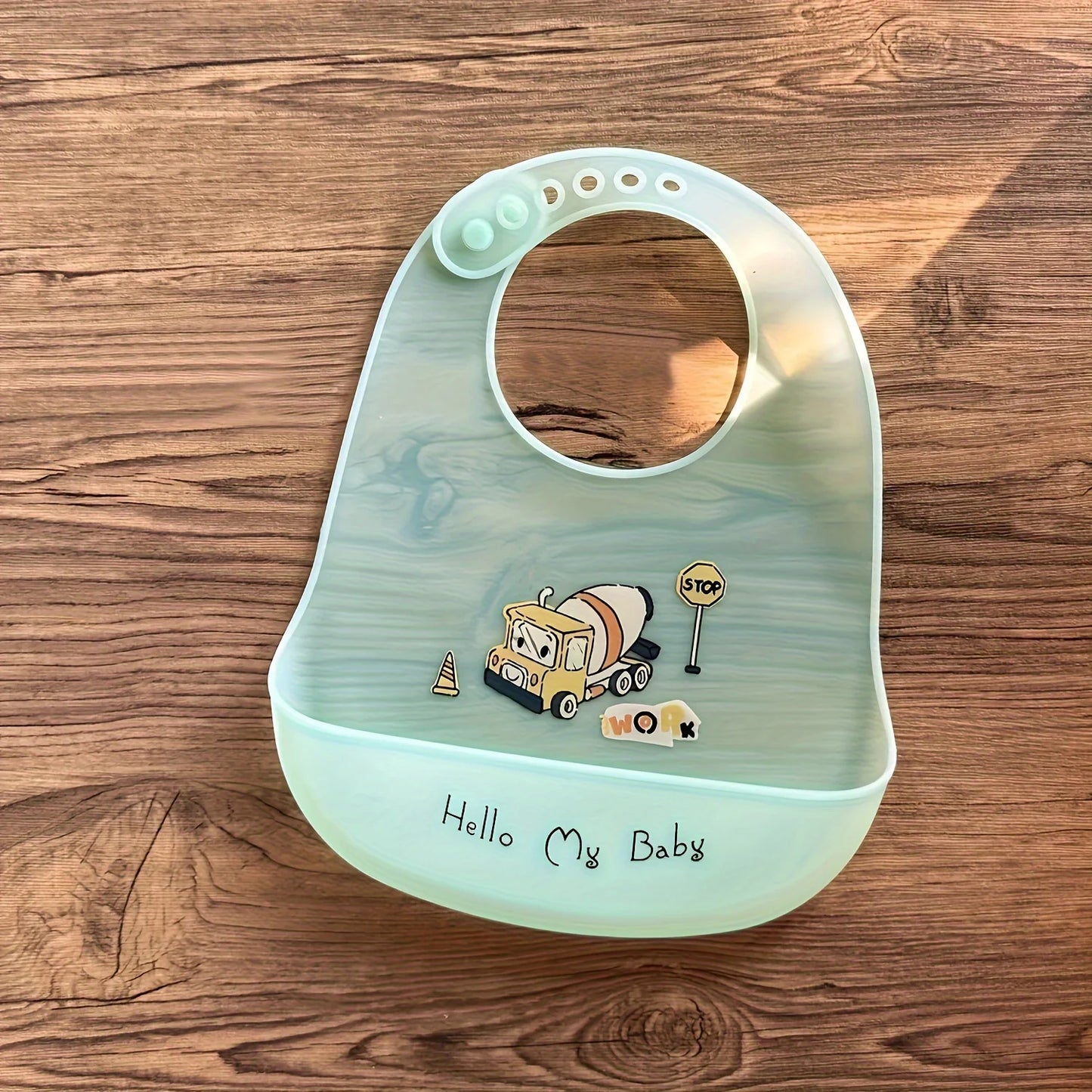Silicone Baby Bib - Waterproof with Food Catcher Pocket