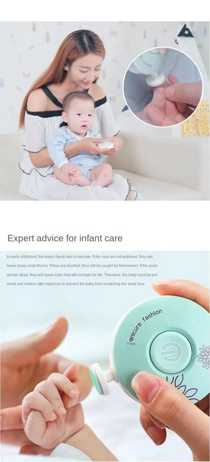 Electric Baby Nail Trimmer - Safe Nail Care Kit for Newborns & Infants