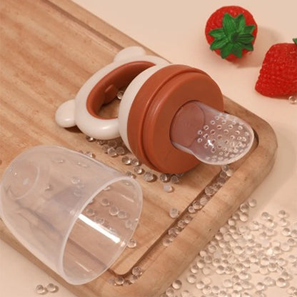 Baby Fruit Feeder - Silicone Mesh Food Pacifier & Teether