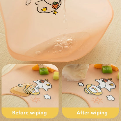 Silicone Baby Bib - Waterproof with Food Catcher Pocket