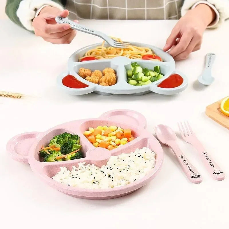 Baby Feeding Set - 3-Piece Bowl, Spoon & Fork Set