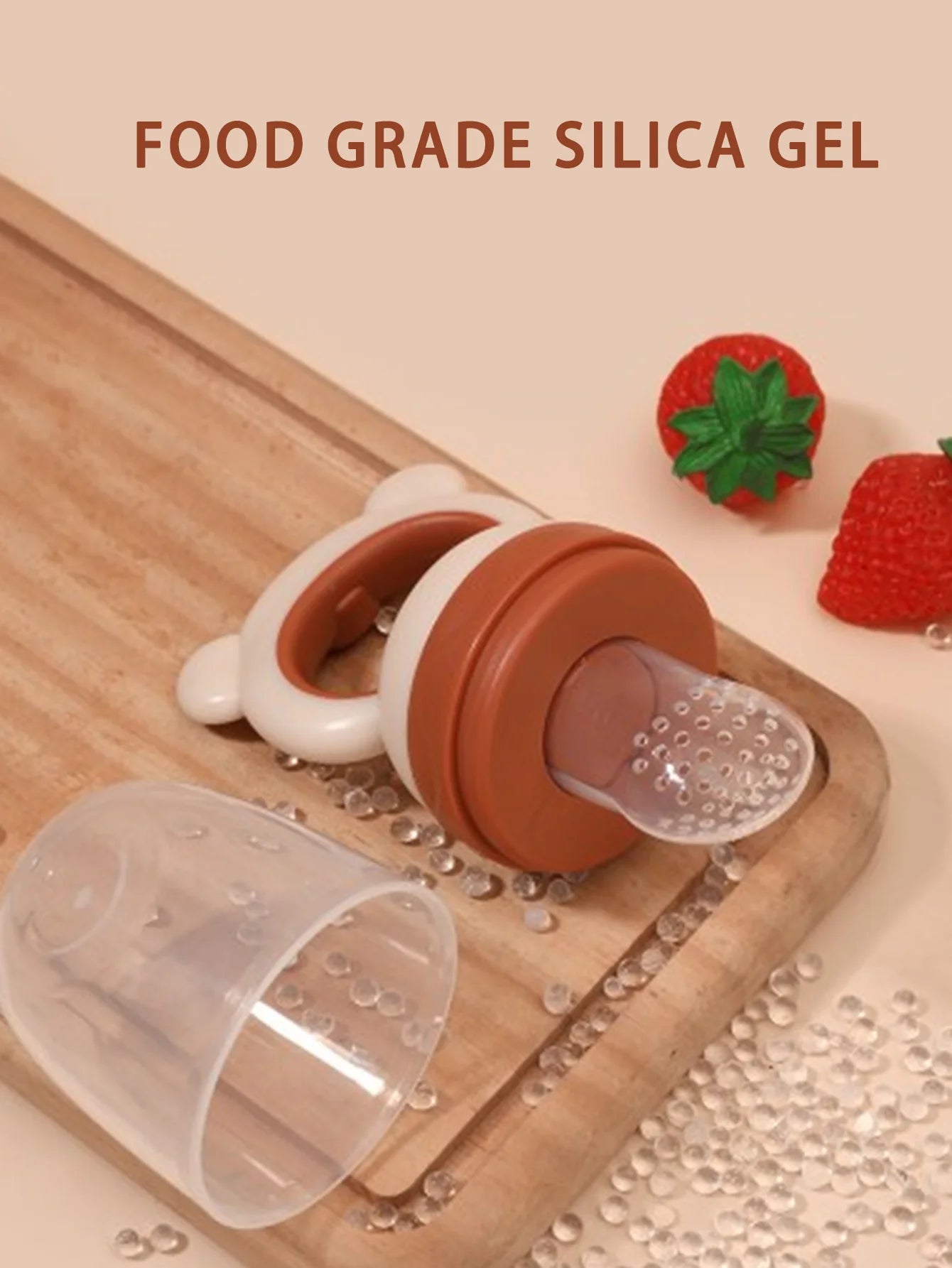 Baby Fruit Feeder - Silicone Mesh Food Pacifier & Teether