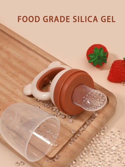 Baby Fruit Feeder - Silicone Mesh Food Pacifier & Teether