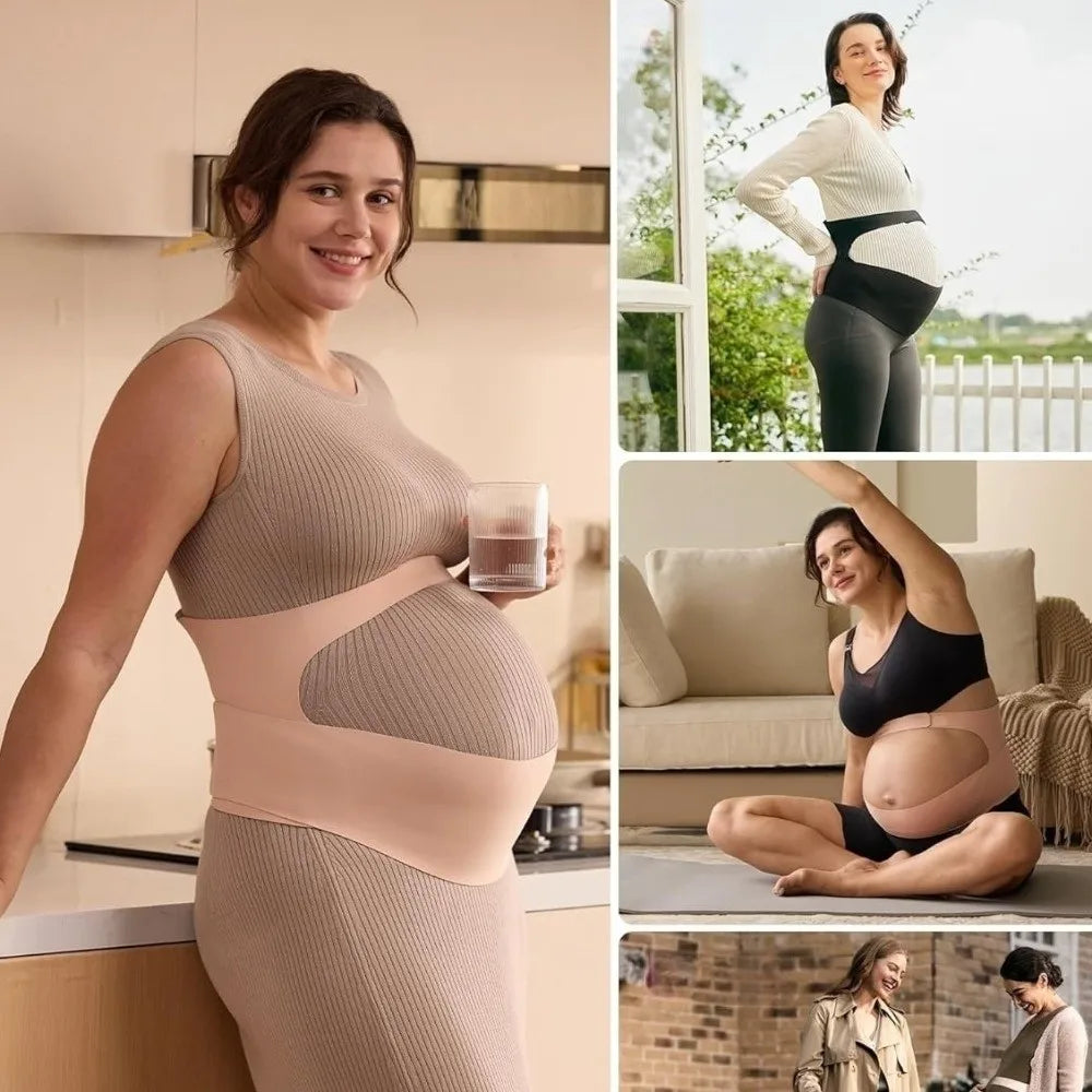 Maternity Support Belt - Adjustable Pregnancy Belly Band for Back & Waist