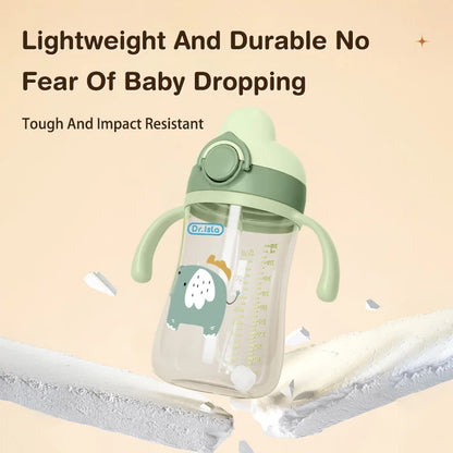 Baby Training Cup with Straw - 300ml BPA-Free Sippy Cup with Handles