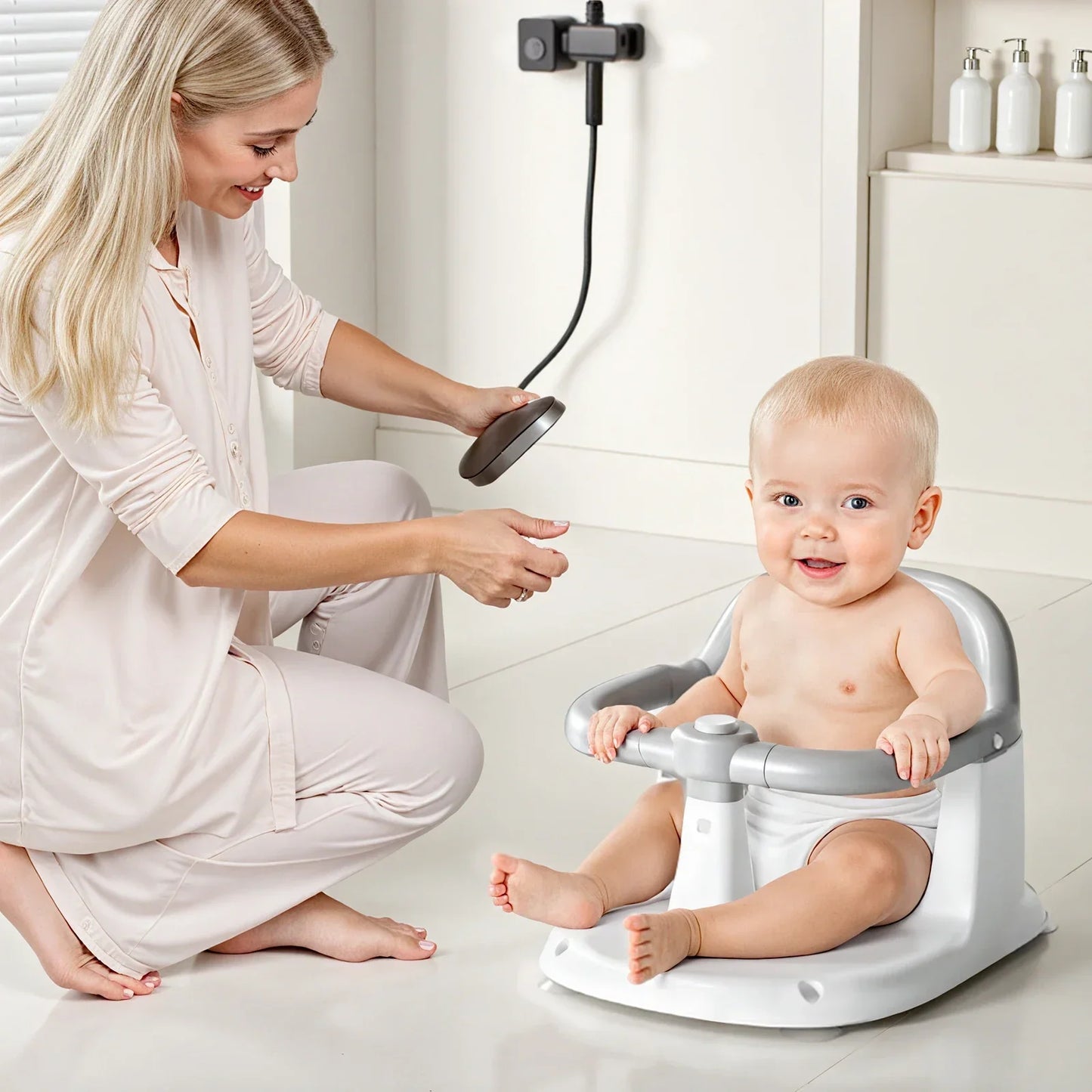 Baby Bath Seat - Anti-Slip Support for Safe Bathing