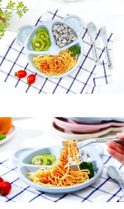 Baby Feeding Set - 3-Piece Bowl, Spoon & Fork Set