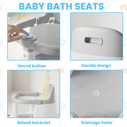 Baby Bath Seat - Anti-Slip Support for Safe Bathing