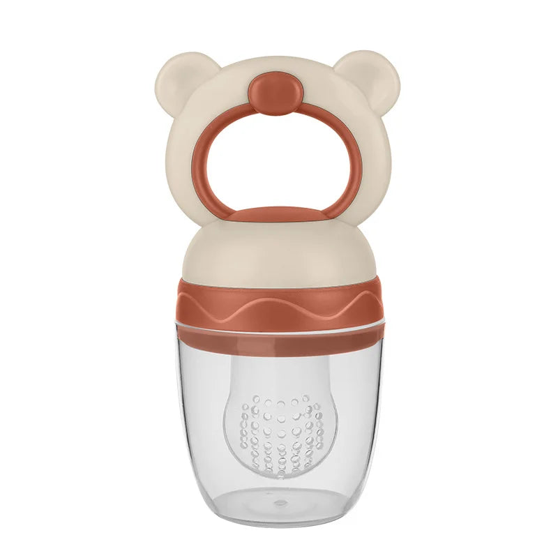 Baby Fruit Feeder - Silicone Mesh Food Pacifier & Teether