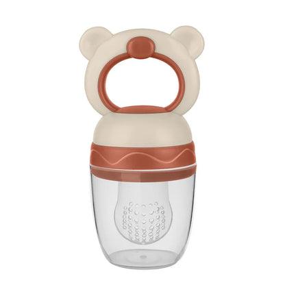 Baby Fruit Feeder - Silicone Mesh Food Pacifier & Teether