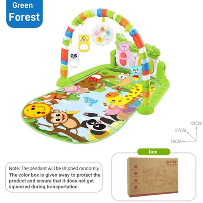 Baby Activity Gym with Piano & Music - Dinosaur Theme Play Mat